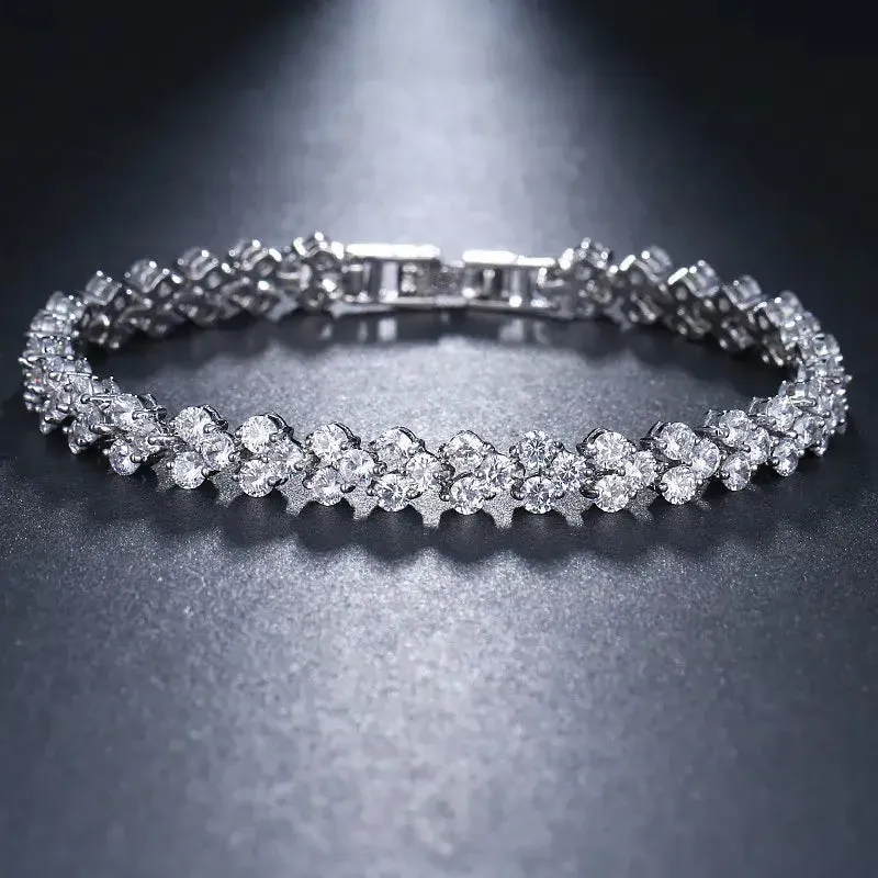 Y2K Iced Crystal Zirconia Necklace for Sophisticated Style