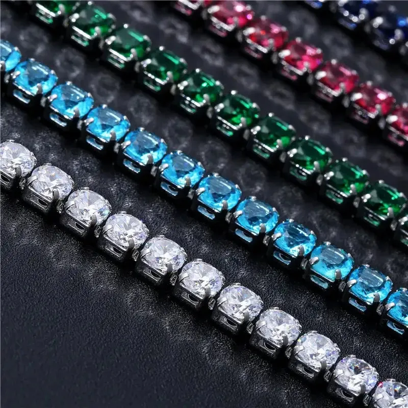Y2K Iced Crystal Zirconia Necklace for Sophisticated Style