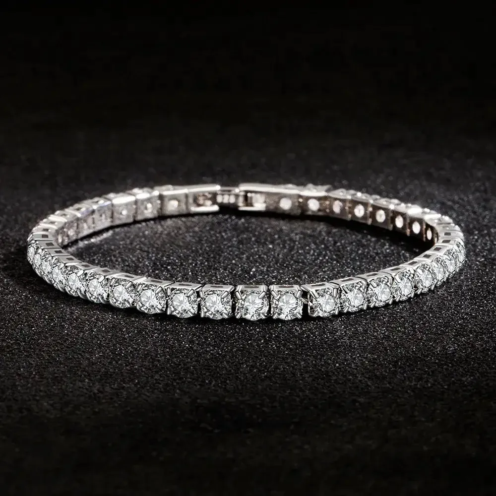 Y2K Iced Crystal Zirconia Necklace for Sophisticated Style