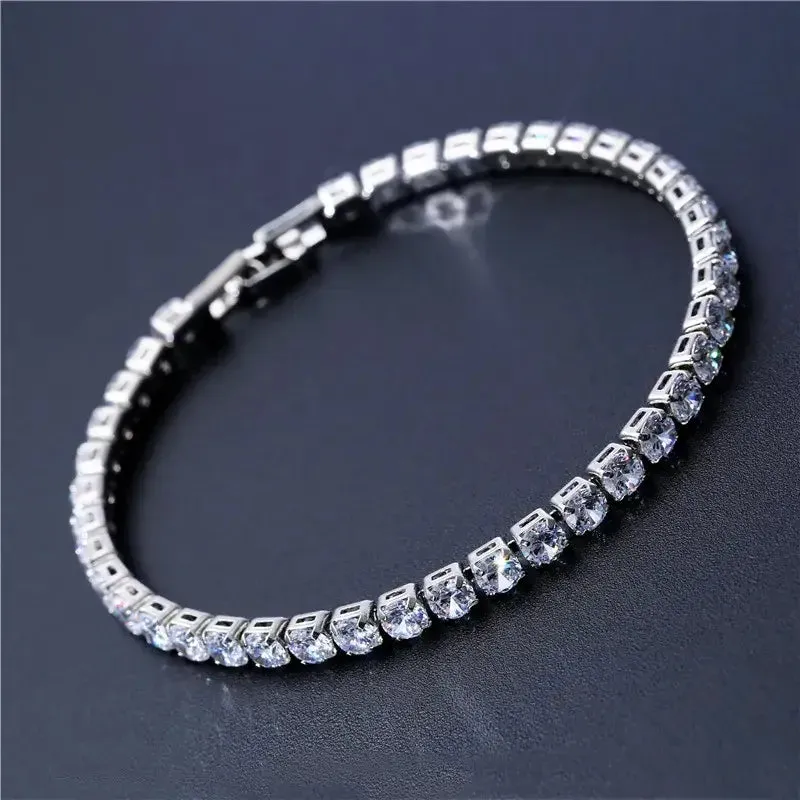 Y2K Iced Crystal Zirconia Necklace for Sophisticated Style
