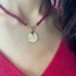 Zahava Heirlooms Ruby Beaded Necklace
