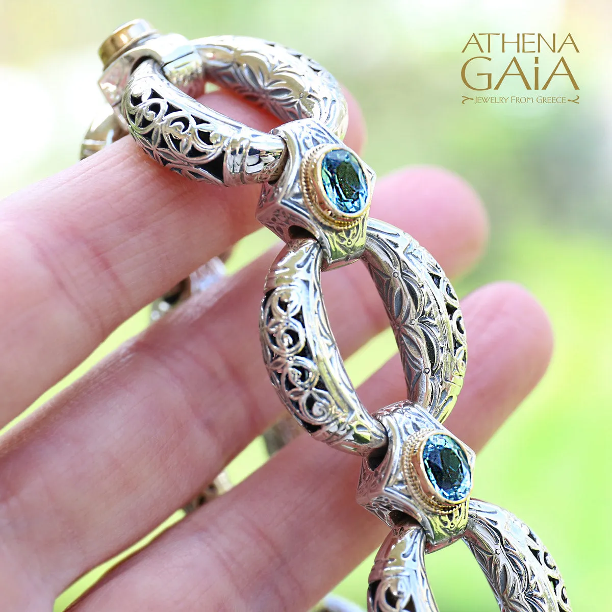 Zelda Large Stone Bridge Link Bracelet