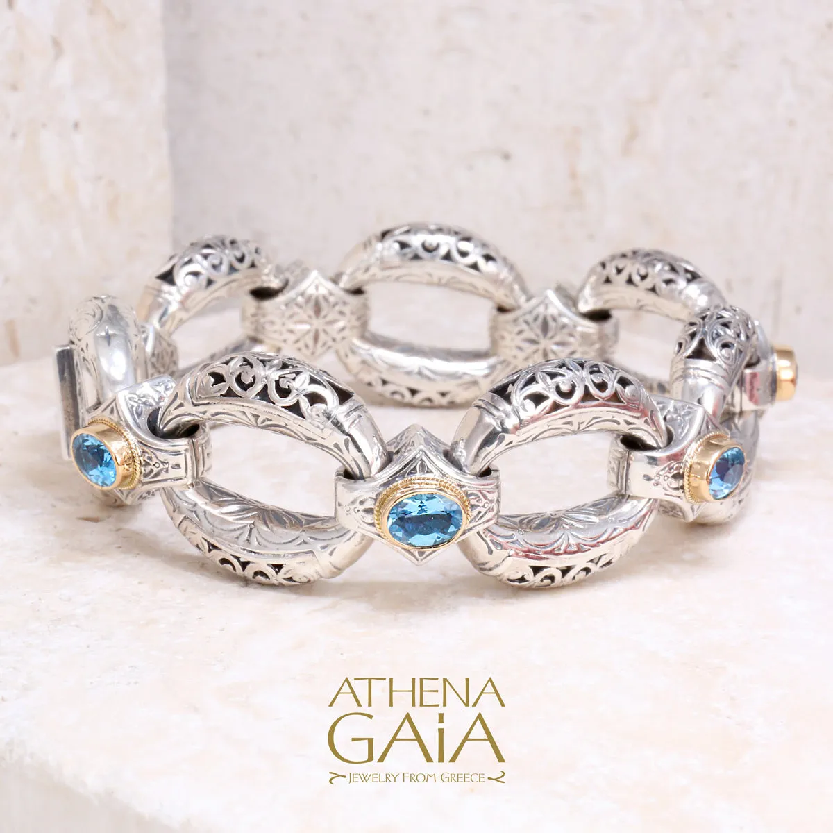 Zelda Large Stone Bridge Link Bracelet