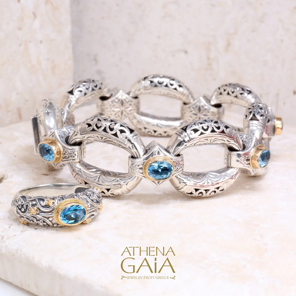 Zelda Large Stone Bridge Link Bracelet